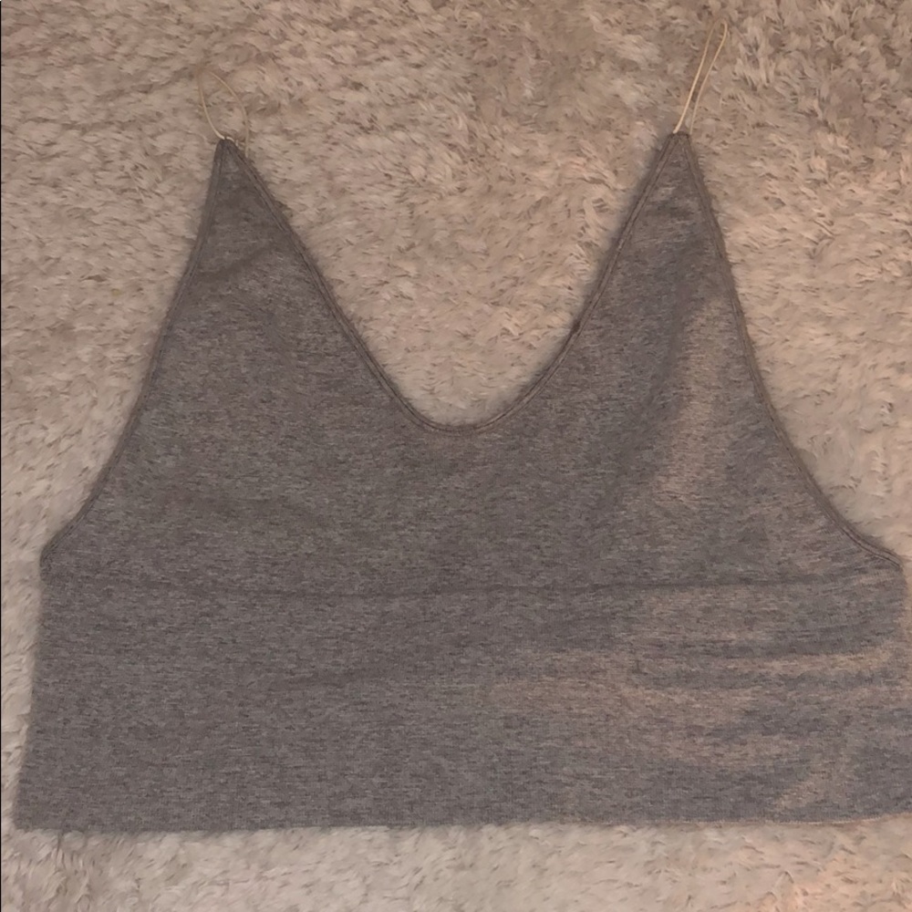 Free People gray cami/bralette
